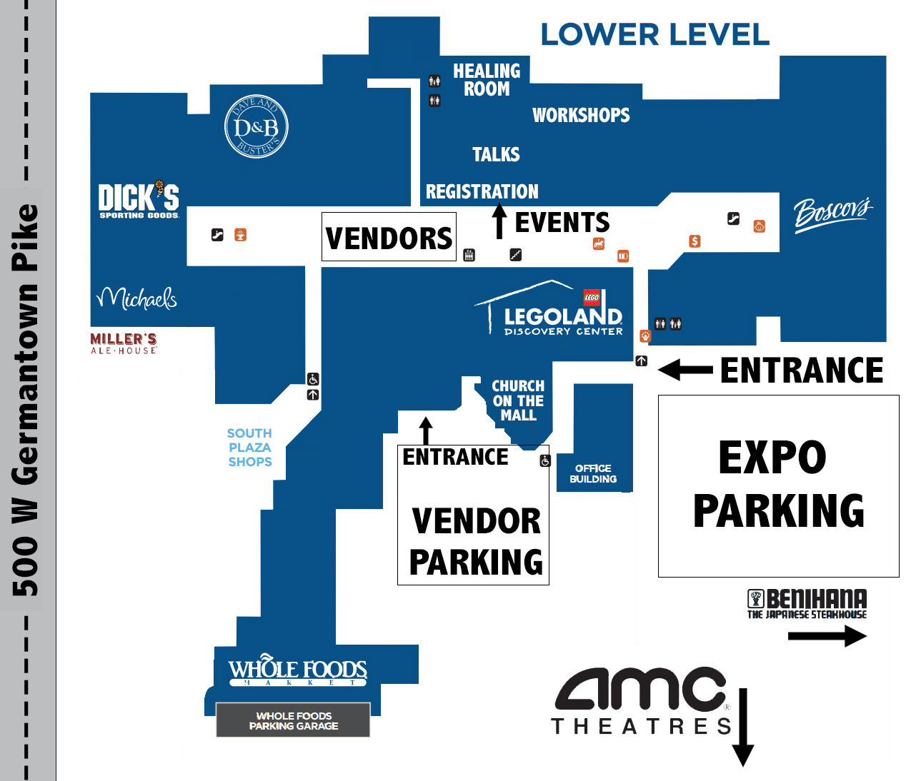 Map AWAKEN Holistic Expo   Plymouth Meeting Mall Plan 1 